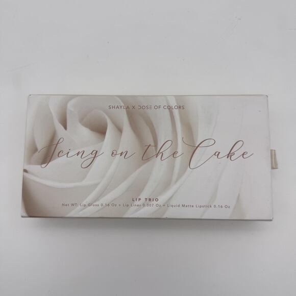 Shayla x Dose of Colors Icing on the Cake Lip Trio Gloss Liner Lipstick Limited - Picture 1 of 5